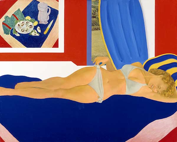 Tom Wesselmann, Great American Nude #36, 1962, enamel and polymer paint and collage on composition board