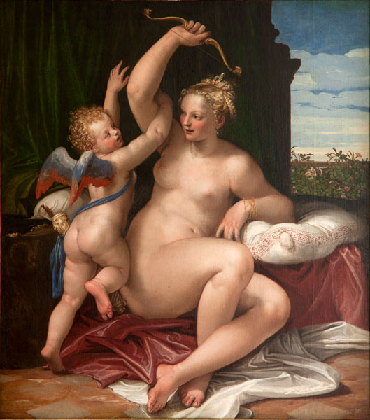 Paolo Veronese, Italian, 1528–1588, <em>Venus Disarming Cupid</em>, about 1560, oil on canvas, Gift of Hester Diamond, 2013.50