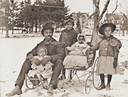 Raymond Schuyler with his Children, about 1904
